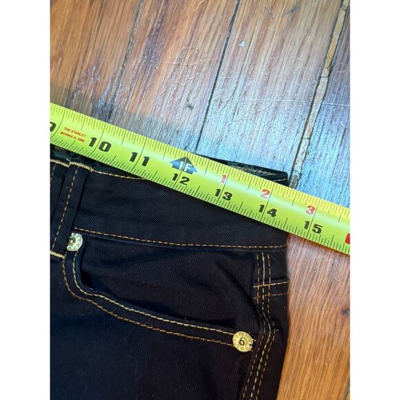 Vintage Rocawear Jeans Bootcut 7 Dark Wash Low Rise Embroidered Hip Hop Denim - Picture 5 of 10